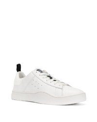 weiße Leder niedrige Sneakers von Diesel