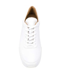 weiße Leder niedrige Sneakers von Brioni