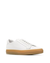 weiße Leder niedrige Sneakers von Scarosso