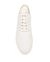 weiße Leder niedrige Sneakers von Filling Pieces