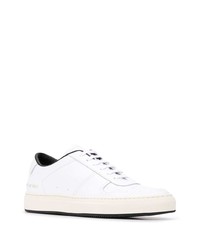 weiße Leder niedrige Sneakers von Common Projects