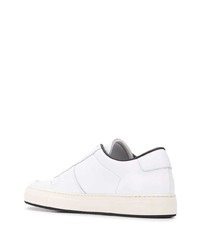 weiße Leder niedrige Sneakers von Common Projects