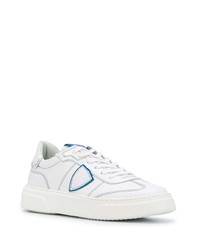 weiße Leder niedrige Sneakers von Philippe Model Paris