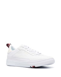 weiße Leder niedrige Sneakers von Tommy Hilfiger