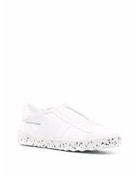 weiße Leder niedrige Sneakers von Valentino Garavani