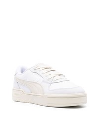 weiße Leder niedrige Sneakers von Puma