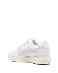 weiße Leder niedrige Sneakers von Puma