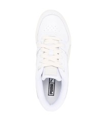 weiße Leder niedrige Sneakers von Puma