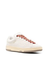 weiße Leder niedrige Sneakers von Lanvin