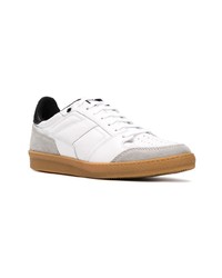 weiße Leder niedrige Sneakers von Ami Paris