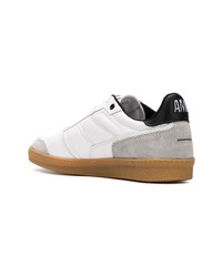 weiße Leder niedrige Sneakers von Ami Paris