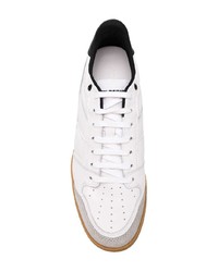 weiße Leder niedrige Sneakers von Ami Paris