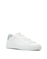 weiße Leder niedrige Sneakers von Hide&Jack