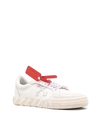 weiße Leder niedrige Sneakers von Off-White