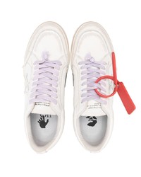 weiße Leder niedrige Sneakers von Off-White