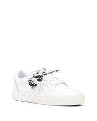 weiße Leder niedrige Sneakers von Off-White