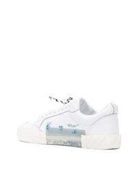 weiße Leder niedrige Sneakers von Off-White