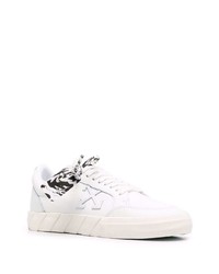 weiße Leder niedrige Sneakers von Off-White