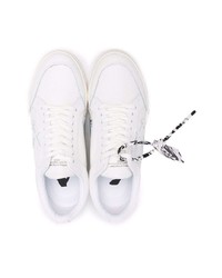 weiße Leder niedrige Sneakers von Off-White