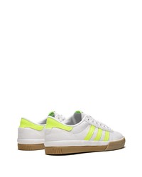 weiße Leder niedrige Sneakers von adidas