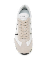 weiße Leder niedrige Sneakers von White Premiata