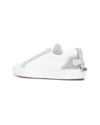 weiße Leder niedrige Sneakers von Buscemi