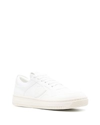 weiße Leder niedrige Sneakers von Philippe Model Paris