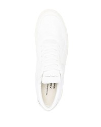 weiße Leder niedrige Sneakers von Philippe Model Paris