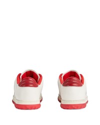 weiße Leder niedrige Sneakers von Gucci