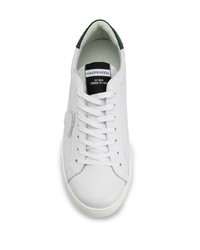 weiße Leder niedrige Sneakers von Philippe Model