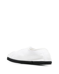 weiße Leder niedrige Sneakers von Magliano