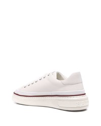 weiße Leder niedrige Sneakers von Bally