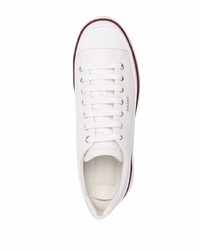 weiße Leder niedrige Sneakers von Bally