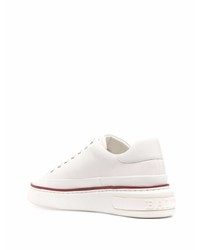 weiße Leder niedrige Sneakers von Bally