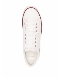 weiße Leder niedrige Sneakers von Bally