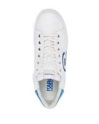 weiße Leder niedrige Sneakers von Karl Lagerfeld