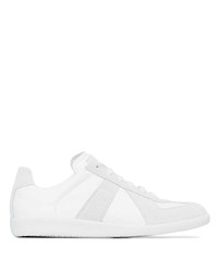 weiße Leder niedrige Sneakers von Maison Margiela