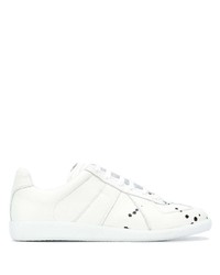 weiße Leder niedrige Sneakers von Maison Margiela