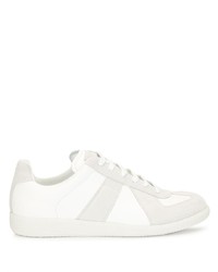 weiße Leder niedrige Sneakers von Maison Margiela