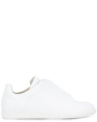 weiße Leder niedrige Sneakers von Maison Margiela