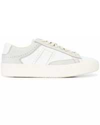 weiße Leder niedrige Sneakers von Maison Margiela