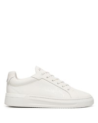 weiße Leder niedrige Sneakers von Mallet