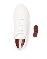 weiße Leder niedrige Sneakers von Bally