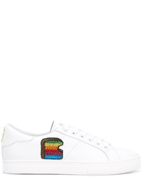 weiße Leder niedrige Sneakers von Marc Jacobs