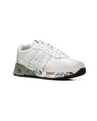 weiße Leder niedrige Sneakers von White Premiata