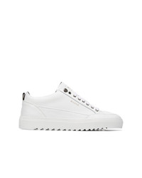 weiße Leder niedrige Sneakers von Mason Garments
