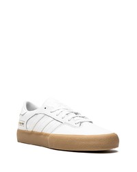 weiße Leder niedrige Sneakers von adidas