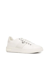 weiße Leder niedrige Sneakers von Bally