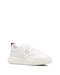 weiße Leder niedrige Sneakers von Bally