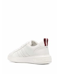 weiße Leder niedrige Sneakers von Bally